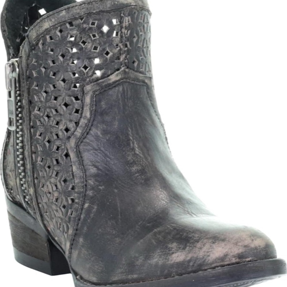 Circle G by Corral Distressed Leather Ankle Booties – Size 8 - Picture 12 of 13